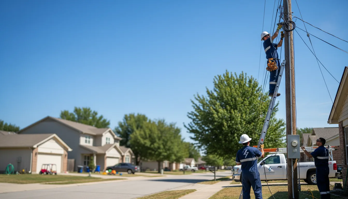 Residential electrician providing installation services in Grandview, IN
